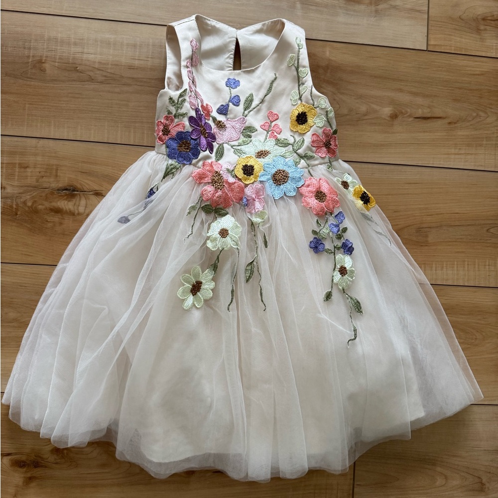 Azazie Prima Embroidered Flower Girl Dress
